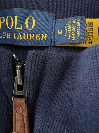 Polo Ralph Lauren Media Cremallera Azul Marino
