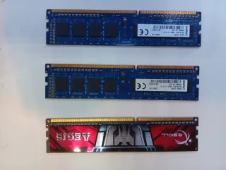 3x Módulos RAM DDR3 Kingston y G.Skill
