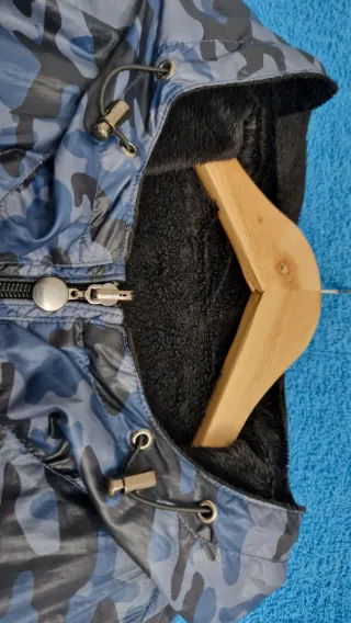 Giacca OVS camouflage blu e nera