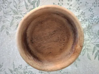 Cuenco ensaladera gazpachera madera encina antigua