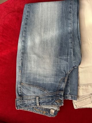 Set 2 Jeans Donna Mango Beige e Blu