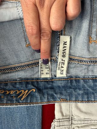 Set 2 Jeans Donna Mango Beige e Blu