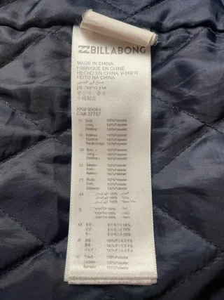 Chamarra Billabong Azul Marino con Capucha