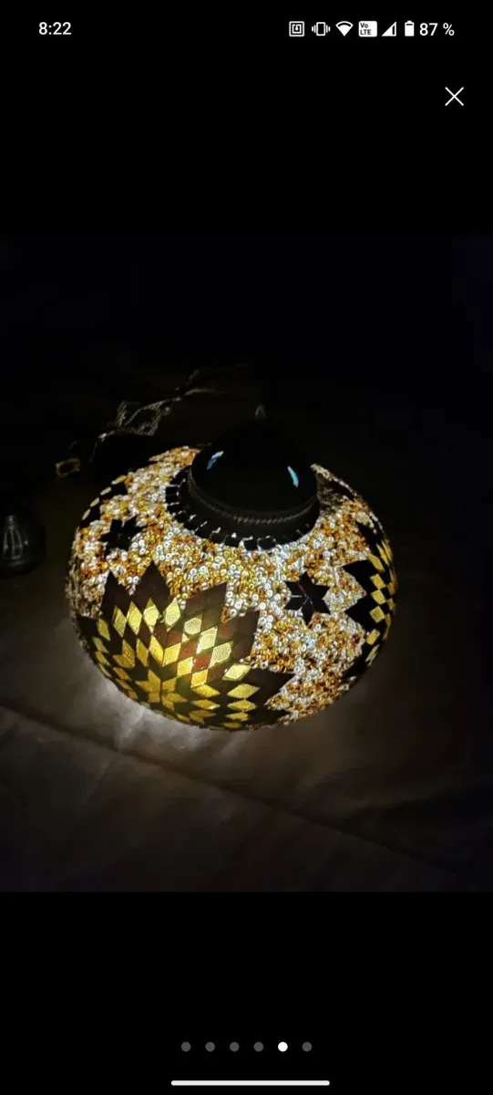 Lámpara Mosaico Turco Colgante