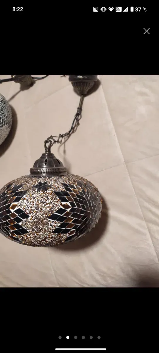 Lámpara Mosaico Turco Colgante