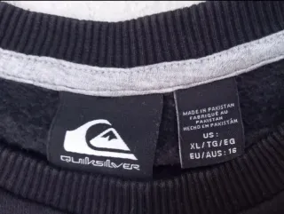 Sudadera Quiksilver Negra Chico