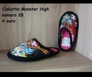Ciabatte Pantofole Monster High, numero 28