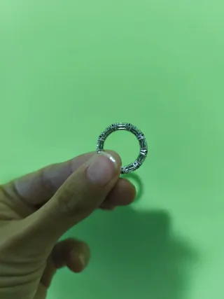 Anillo Swarovski Plata y Blanco