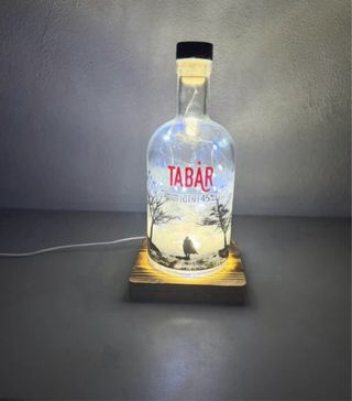 Lampada Tabar Design Moderno Vetro Legno