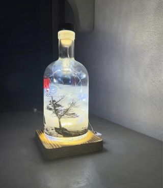 Lampada Tabar Design Moderno Vetro Legno