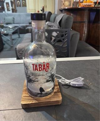 Lampada Tabar Design Moderno Vetro Legno