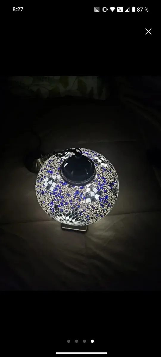 Lámpara colgante mosaico turco