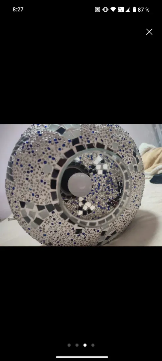 Lámpara colgante mosaico turco