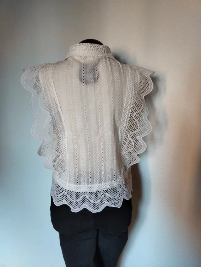 Blusa Albana'z Blanca Talla S