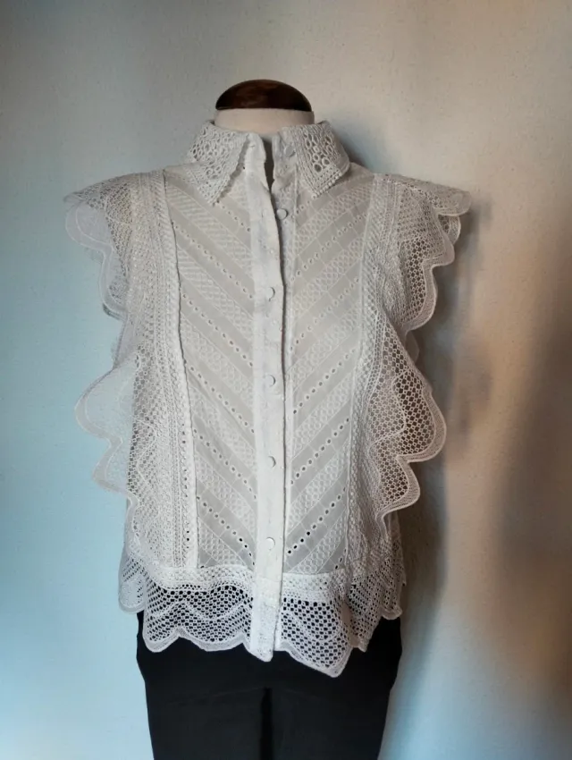Blusa Albana'z Blanca Talla S