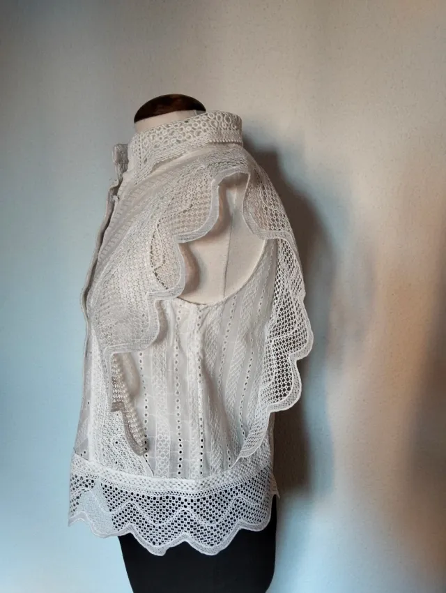 Blusa Albana'z Blanca Talla S