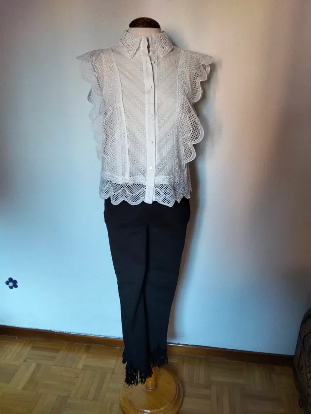 Blusa Albana'z Blanca Talla S