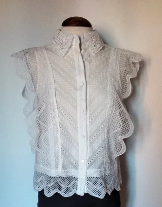 Blusa Albana'z Blanca Talla S