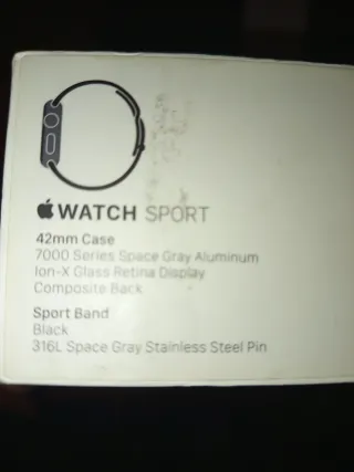 Caja Apple Watch Blanca