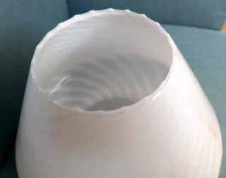 Lampada Fungo Murano Vetro Bianco