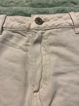 Falda Stradivarius Blanca Talla 34