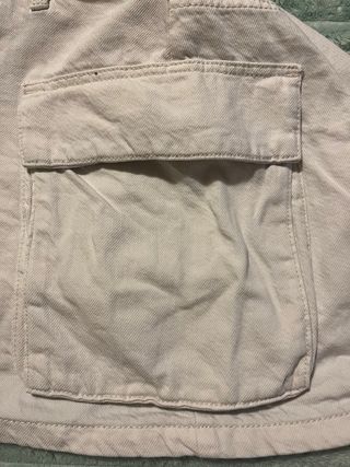 Falda Stradivarius Blanca Talla 34