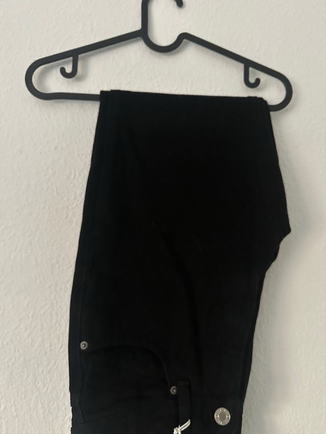 Vaqueros Mom Fit Negros