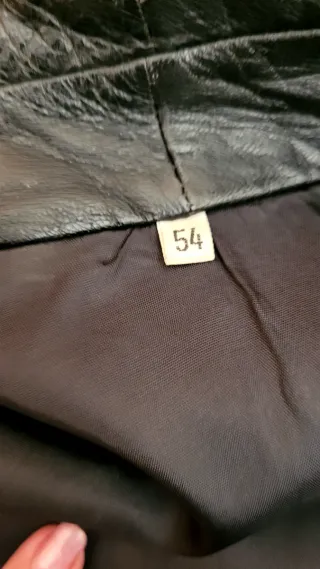 Giacca vintage uomo nera vera pelle