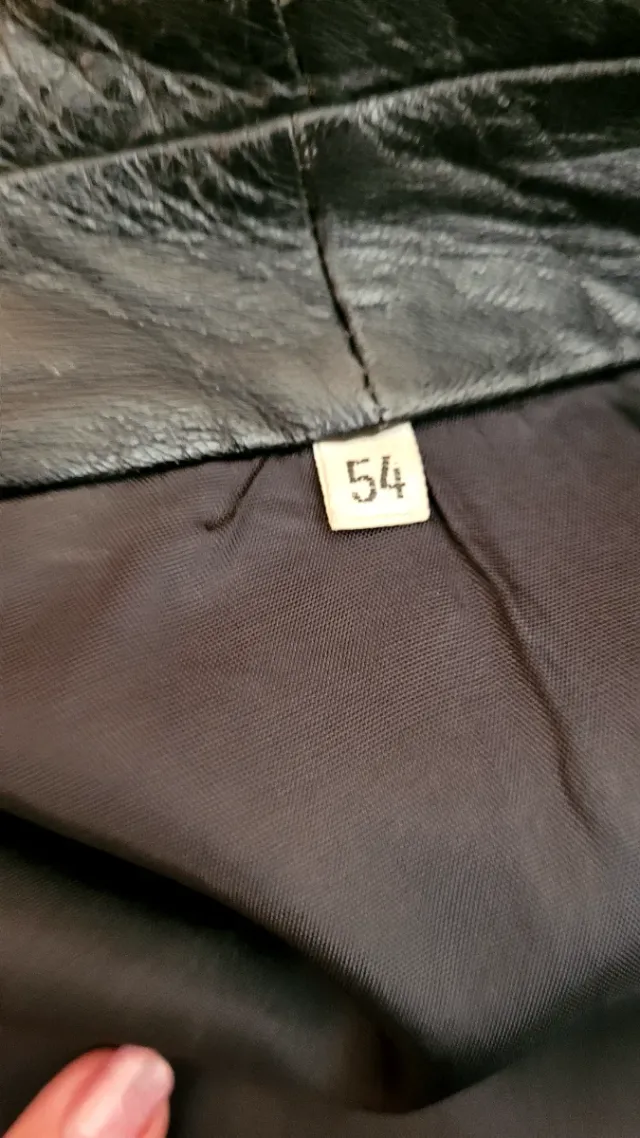 Giacca vintage uomo nera vera pelle