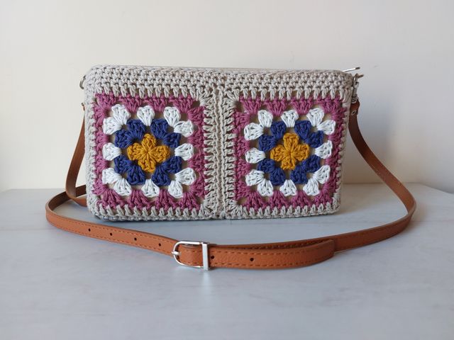 Bolso crochet granny nuevo