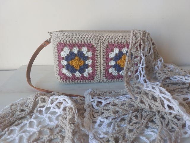 Bolso crochet granny nuevo