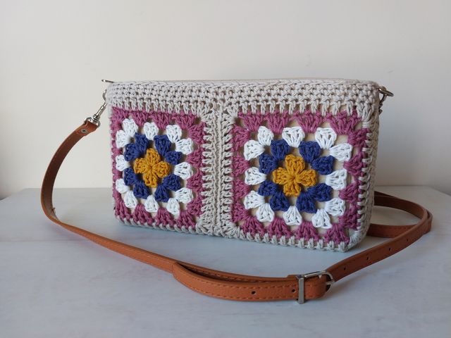 Bolso crochet granny nuevo