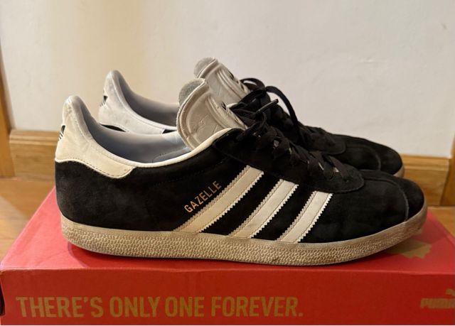 Adidas Gazelle Talla 44 Negro Blanco
