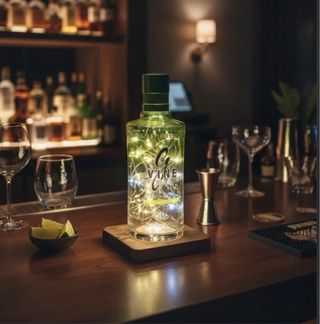 Lampada G'Vine Design Moderno Vetro Legno