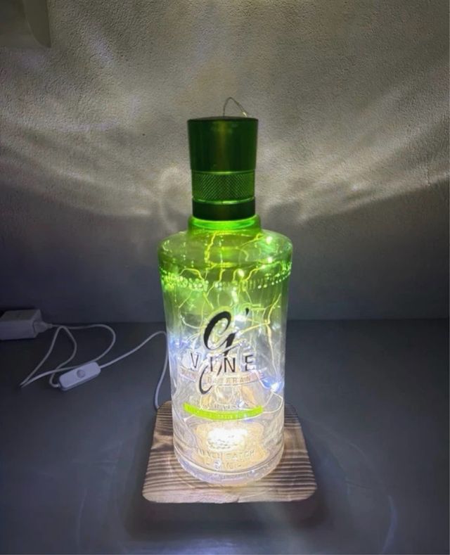 Lampada G'Vine Design Moderno Vetro Legno