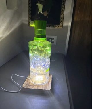 Lampada G'Vine Design Moderno Vetro Legno