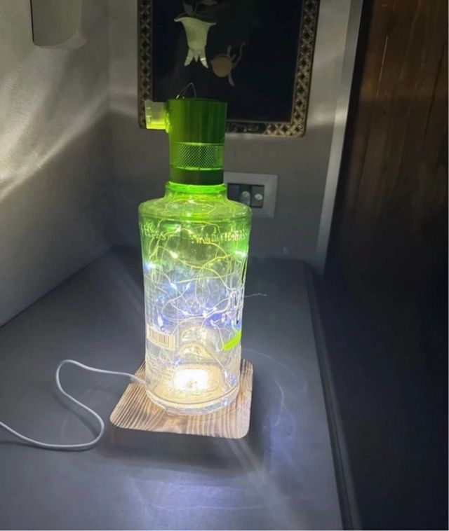 Lampada G'Vine Design Moderno Vetro Legno