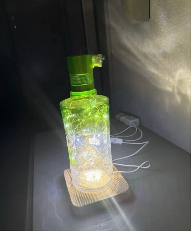 Lampada G'Vine Design Moderno Vetro Legno