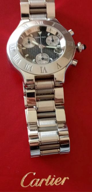 Reloj Cartier Chronoscaph 21 Ref. 2424 Swiss Made