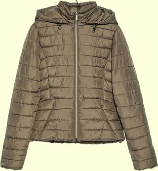 Chaqueta Acolchada Zara Talla XL Capucha Mujer Puf