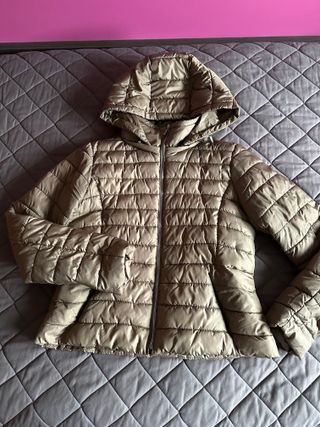 Chaqueta Acolchada Zara Talla XL Capucha Mujer Puf