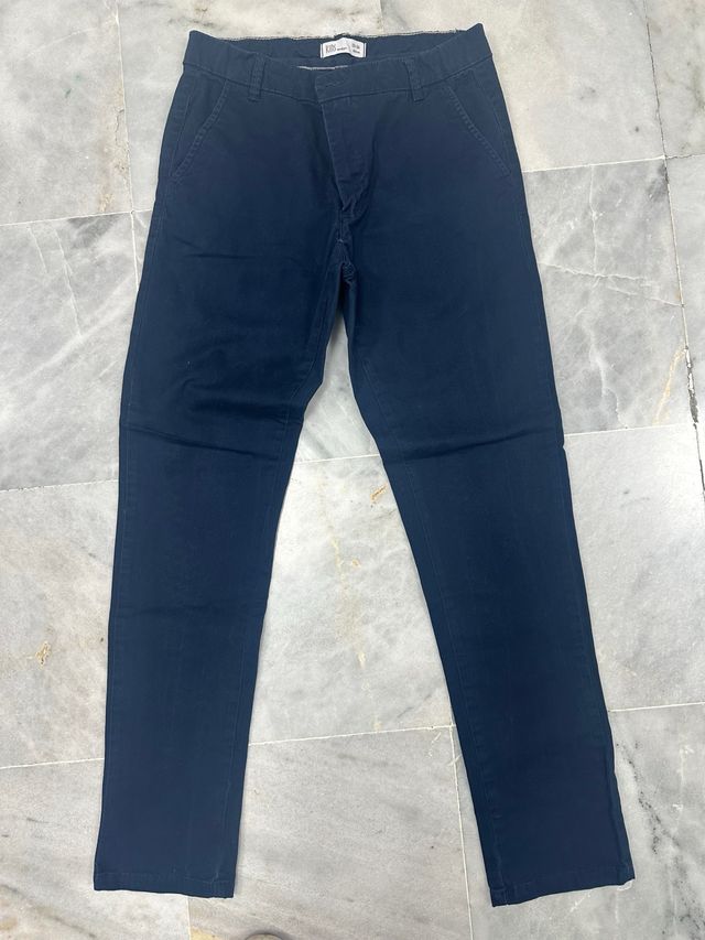 Pantalón chino azul marino niño talla 14
