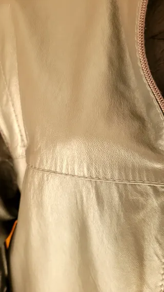 Giacca vintage uomo grigia vera pelle