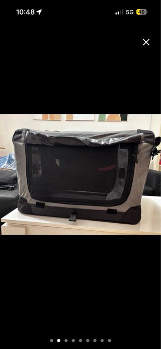 Transportín plegable e impermeable para perros