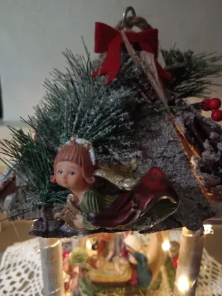 Lanterna Presepe Rustica Fatta a Mano