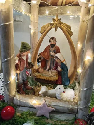 Lanterna Presepe Rustica Fatta a Mano
