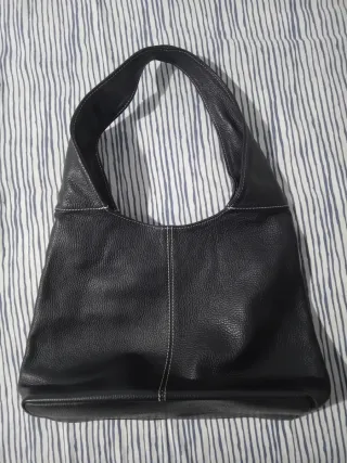 Borsa vera pelle blu