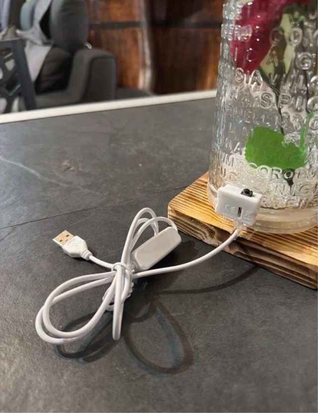 Lampada artigianale base Gin Botanist