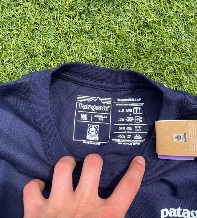 Camiseta Patagonia Talla M Azul Oscura