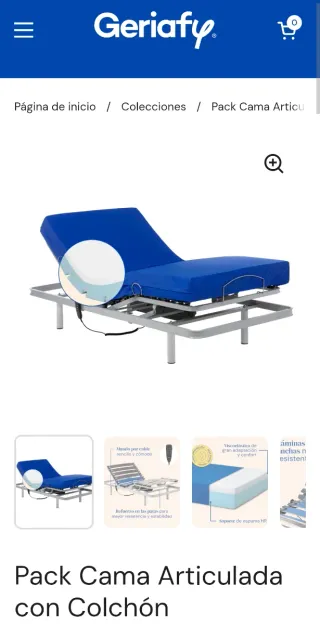 Cama articulada eléctrica casi nueva